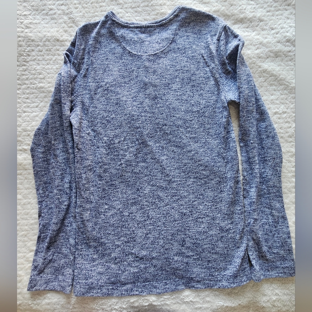 Marc Anthony Heathered Long Sleeve Henley - Picture 8 of 8